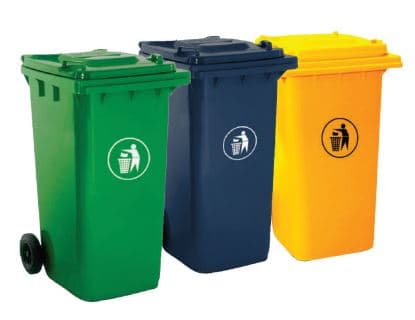 Contenedor con ruedas de 240 litros - Producto Importado