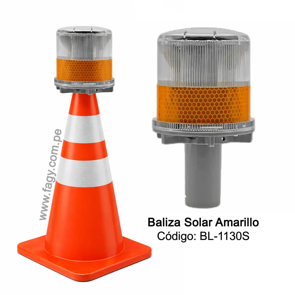 Baliza Solar Amarillo BL-1130S – Voltian®