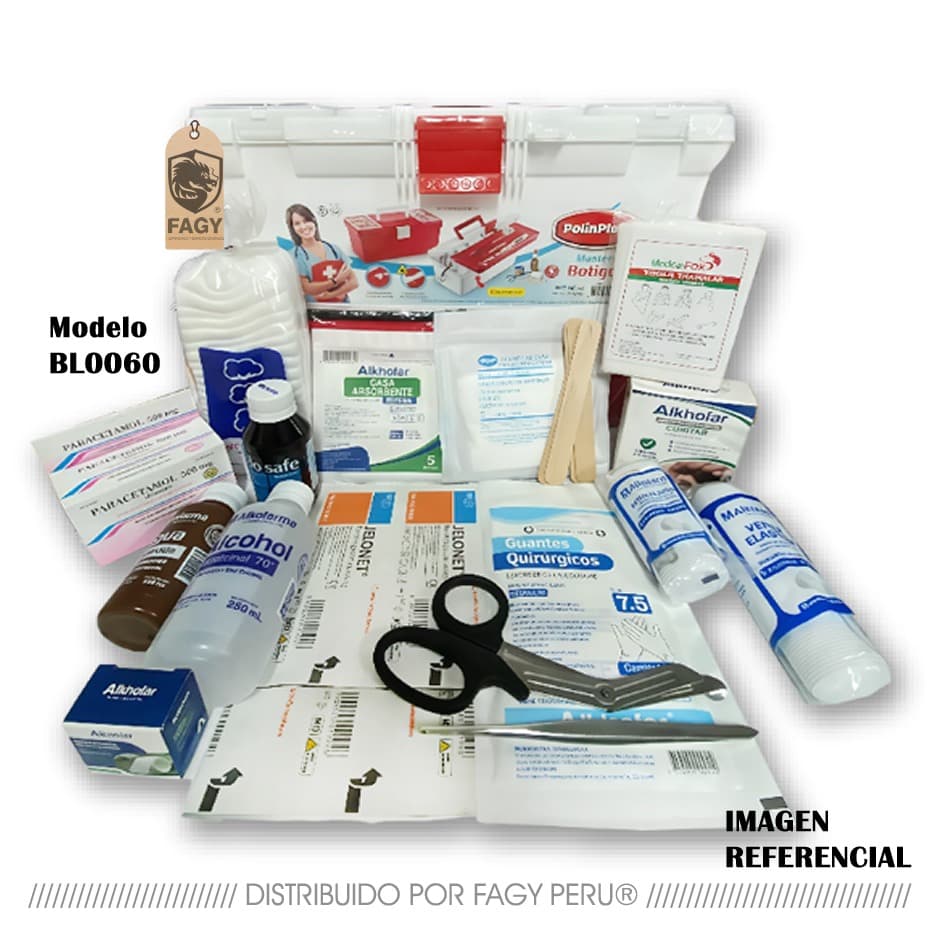 Botiquín oficina en maletín de PVC 16 BL0060 - Producto Importado