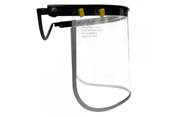 Visor con filo de aluminio clute