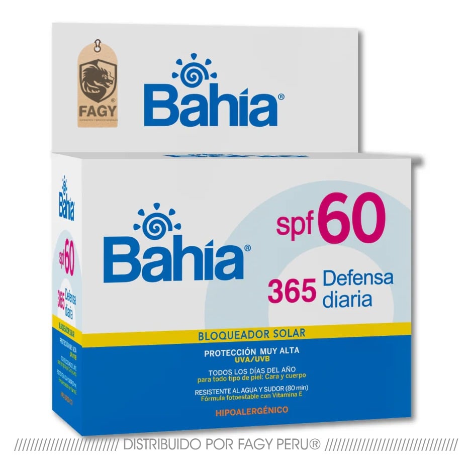 Bloqueador Bahía Spf 60 – 20 Sachets De 10g - BAHÍA