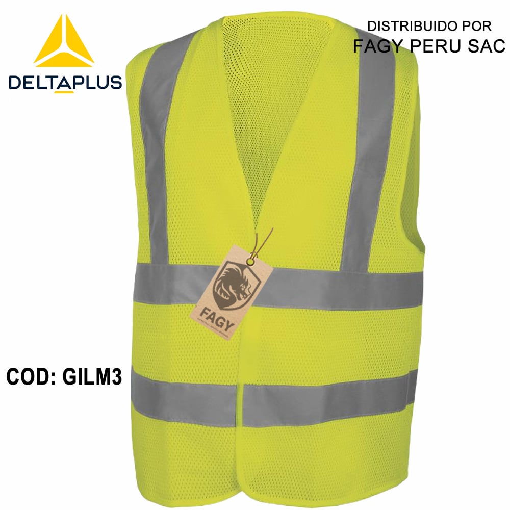 Chaleco alta visibilidad GILM3 - Deltaplus