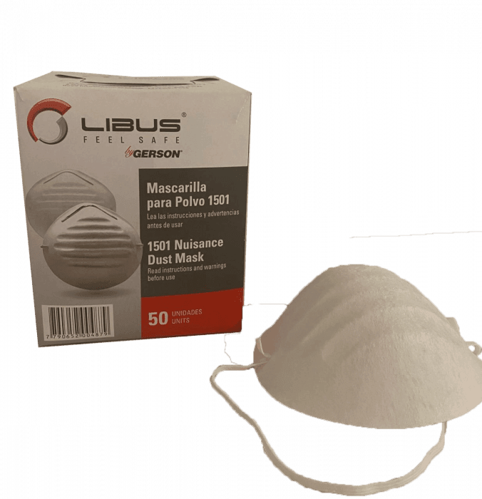 Mascarilla polvo doméstico-1501 caja x 50 unidades
