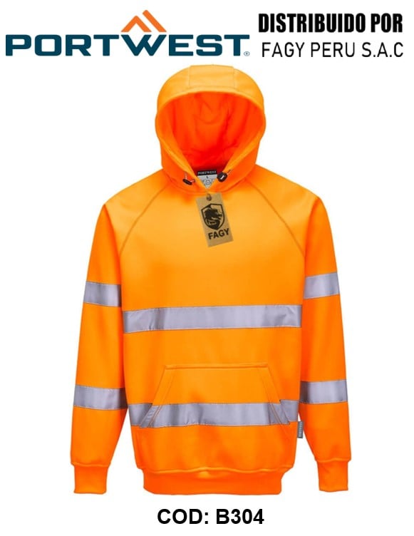 Sudadera de alta visibilidad con capucha B304