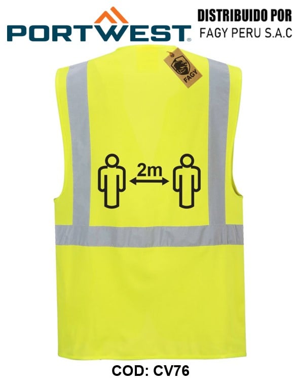 Chaleco Executive para Distanciamiento Social 2m CV76