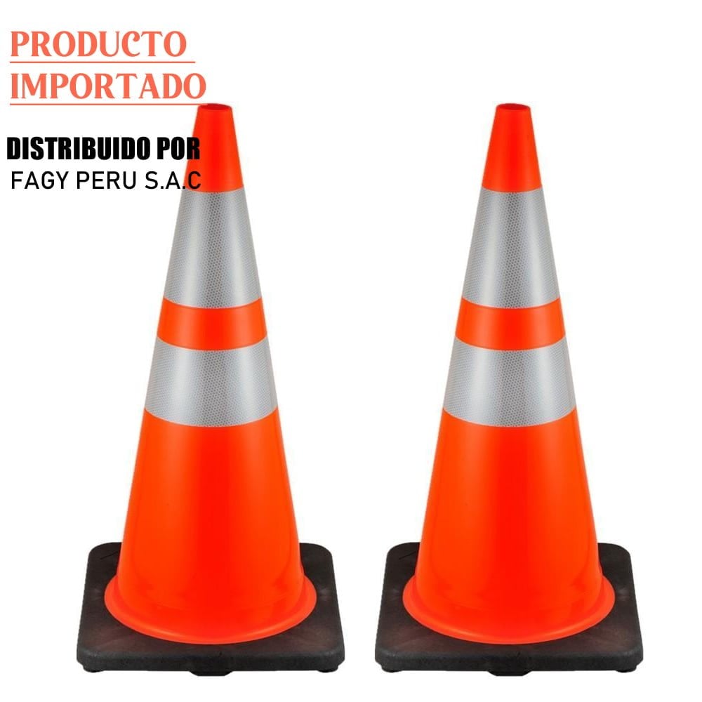Conos Base de Caucho de 28 pulgadas - Producto Importado