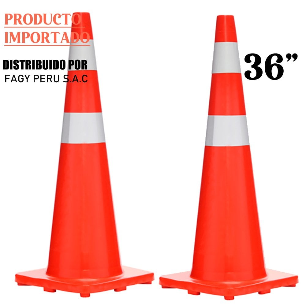 Conos de pvc naranja de 36 pulgadas - Producto Importado