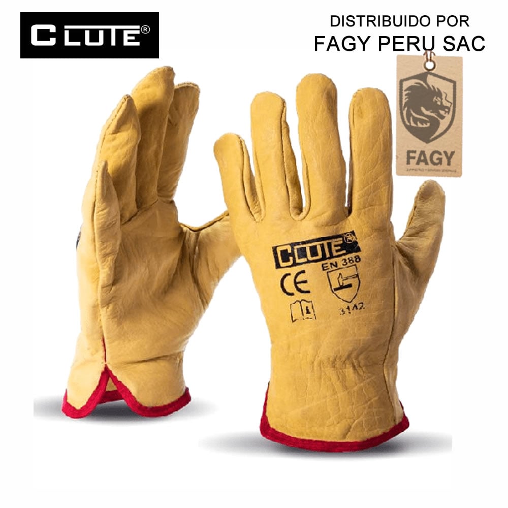 Guante de Badana Amarillo Clute - Clute