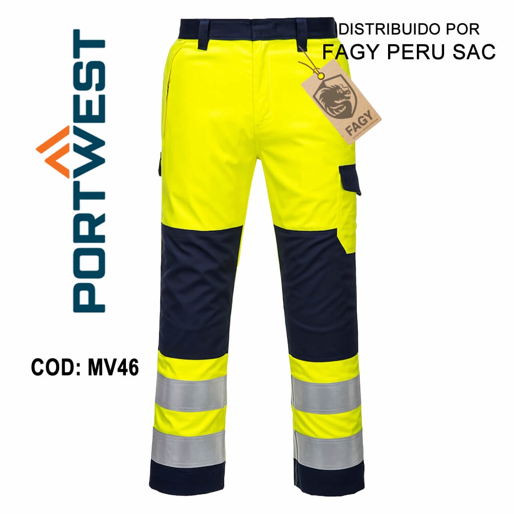 Pantalón Modaflame alta visibilidad MV46 - PORTWEST