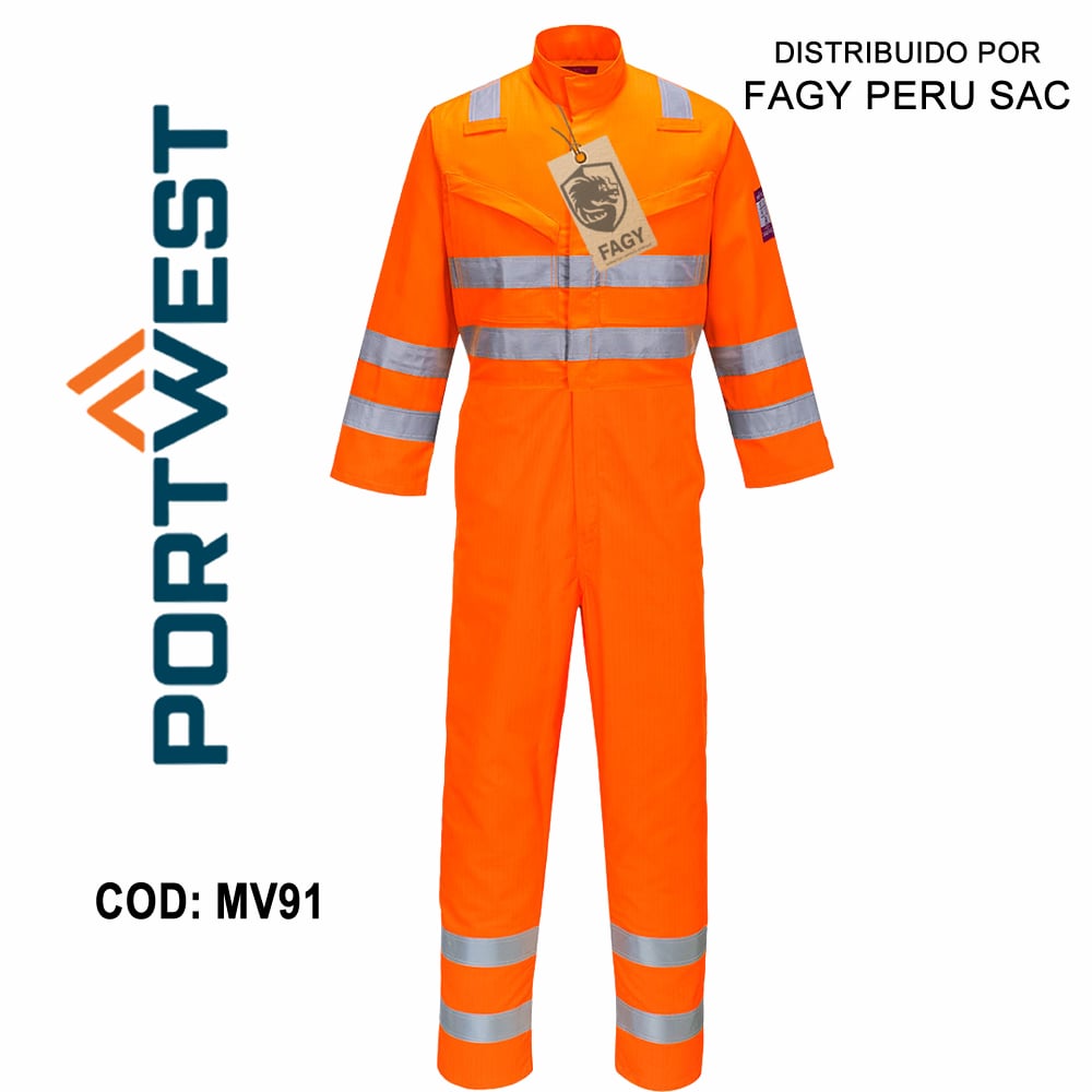 Buzo Modaflame naranja RIS MV91 - PORTWEST