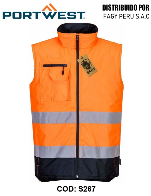 Chaleco de calor bicolor de alta visibilidad S267 - PORTWEST
