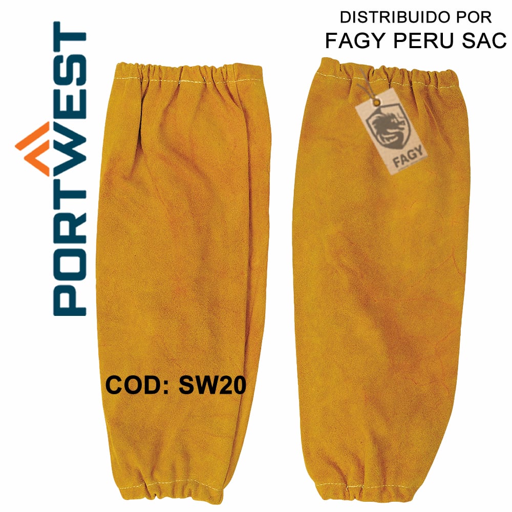 Manguitos de cuero para soldadura SW20 - PORTWEST