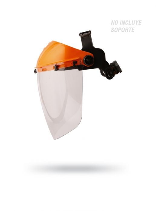 Protector Facial Naranja con Visor