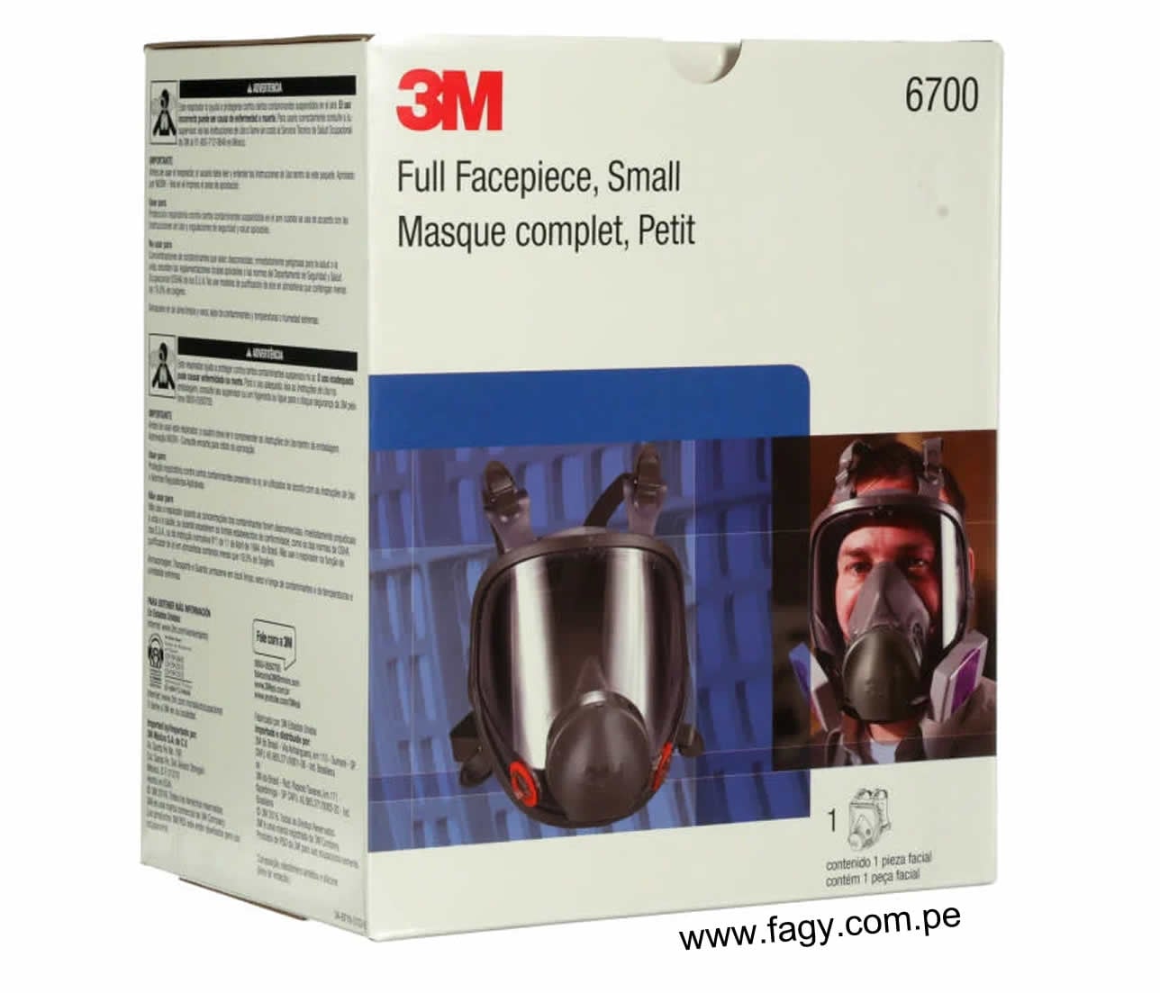 Respirador 6700 FullFace Talla S - 3M