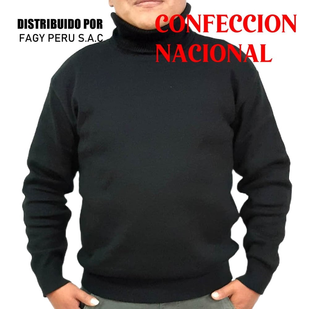 Chompa Jorge Chávez Negro - Confección Nacional