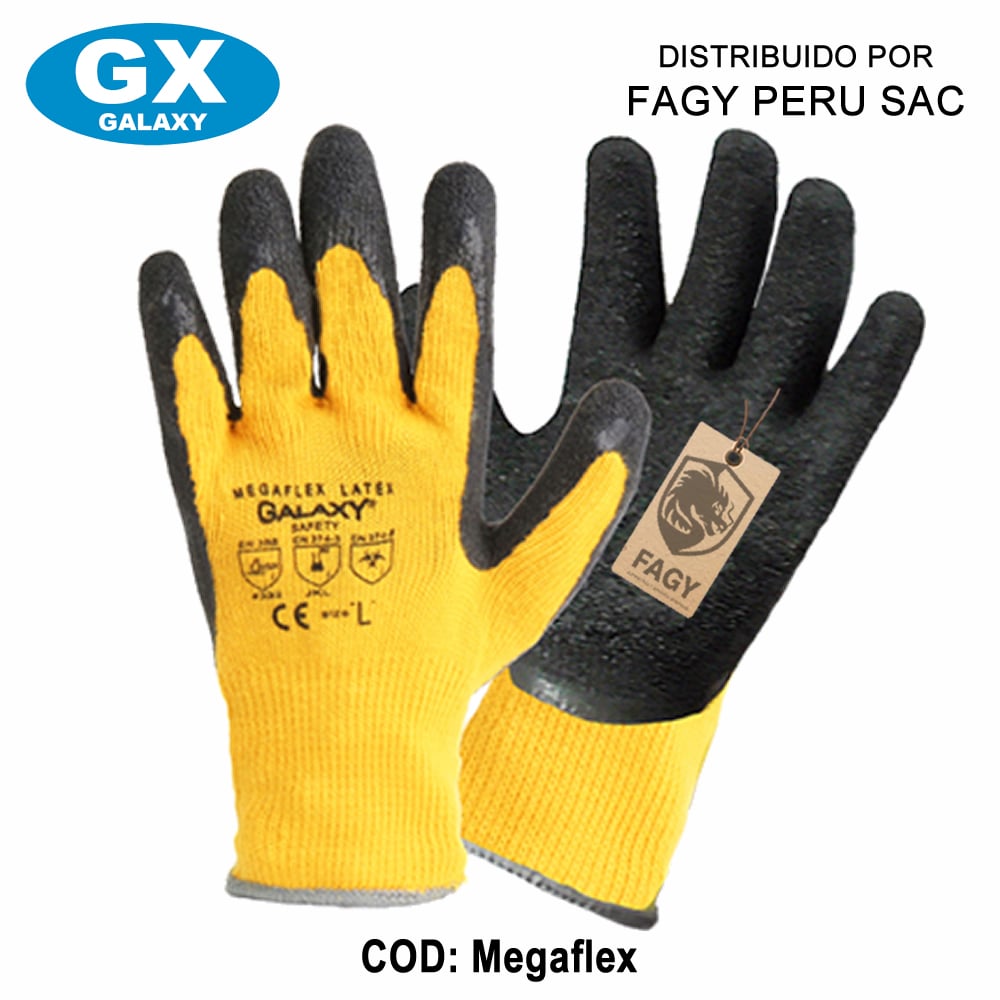 Guante de latex Megaflex galaxy