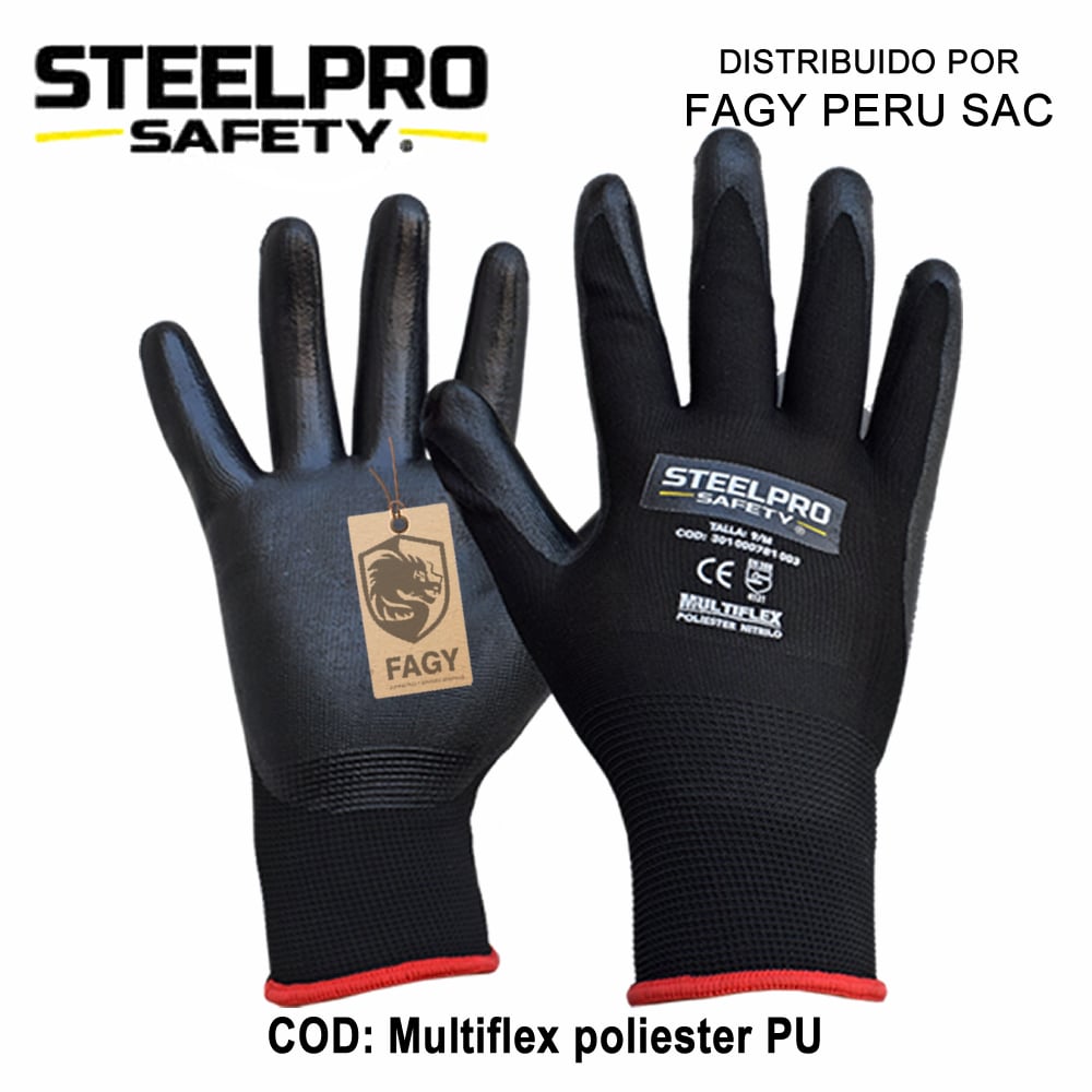 Guante multiflex poliester PU steelpro - Steelpro
