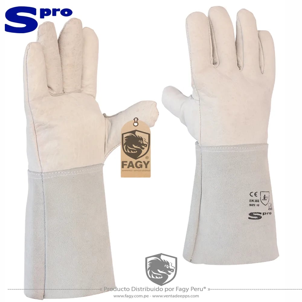 Guante soldador tig 14 pulgadas spro - Spro