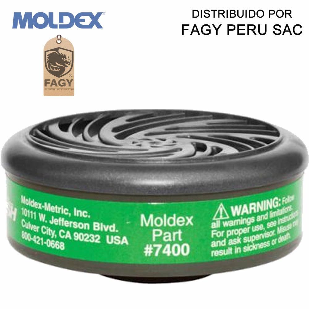 Cartucho contra amoniaco, metilamina 7400 moldex - Moldex