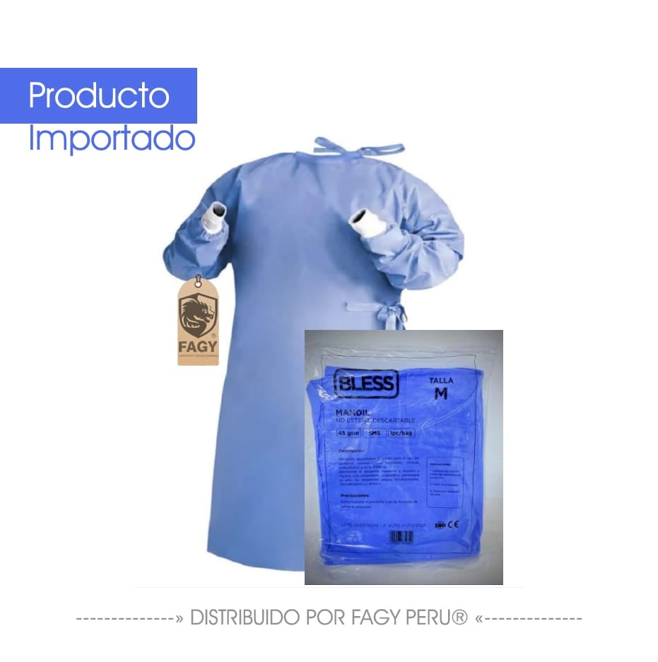 Mandil descartable no esteril - Producto Importado