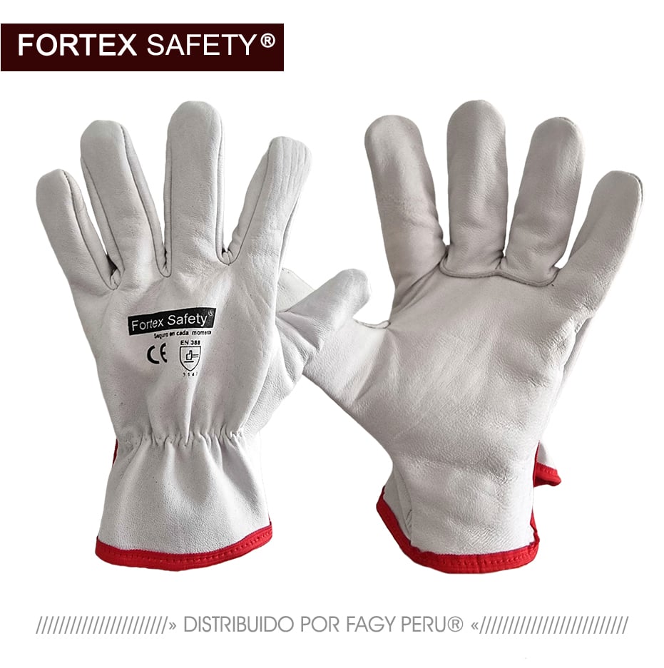 Guante de badana blanco fortex safety - Fortex Safety