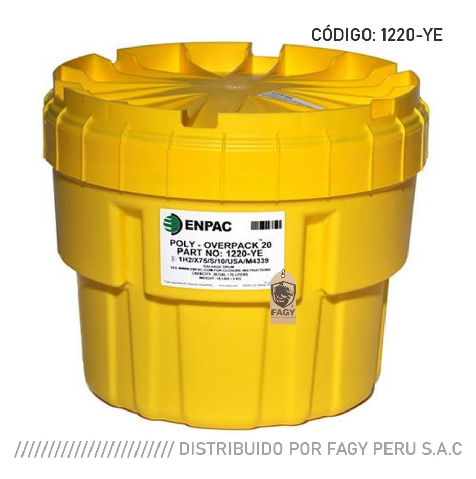 Contenedor overpack de 20 galones codigo 1220-w - Producto Importado