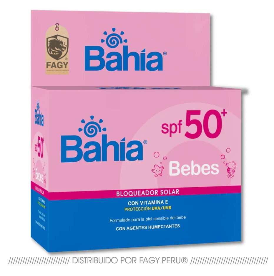 Bloqueador Bahía Bebé SPF 50 Sachet 10g - BAHÍA