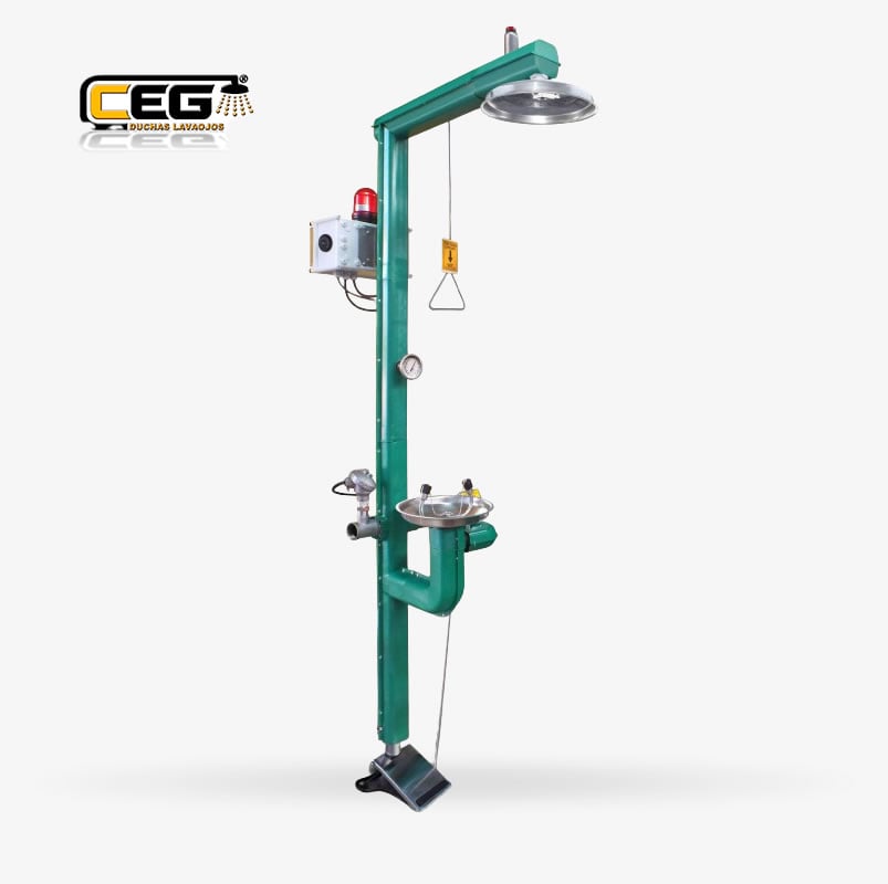 Ducha lavaojos Ceg 1009-T acero galvanizado - CEG