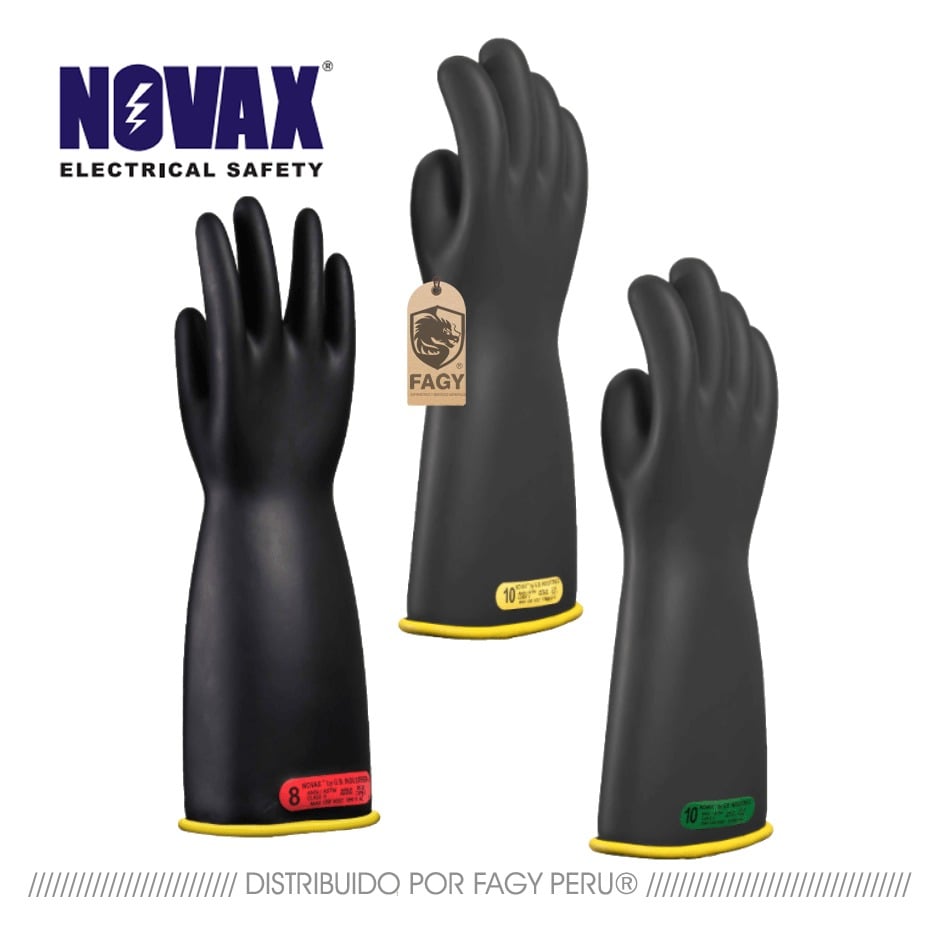 Guante aislante de goma marca Novax - Novax