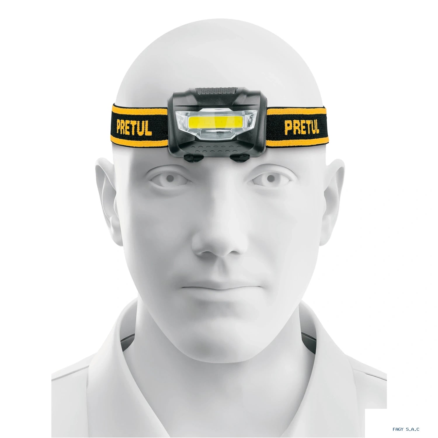Linterna de minero LED 100 lm de 3 pilas  AAA, PRETUL  LI-CA-3AAAP 27083