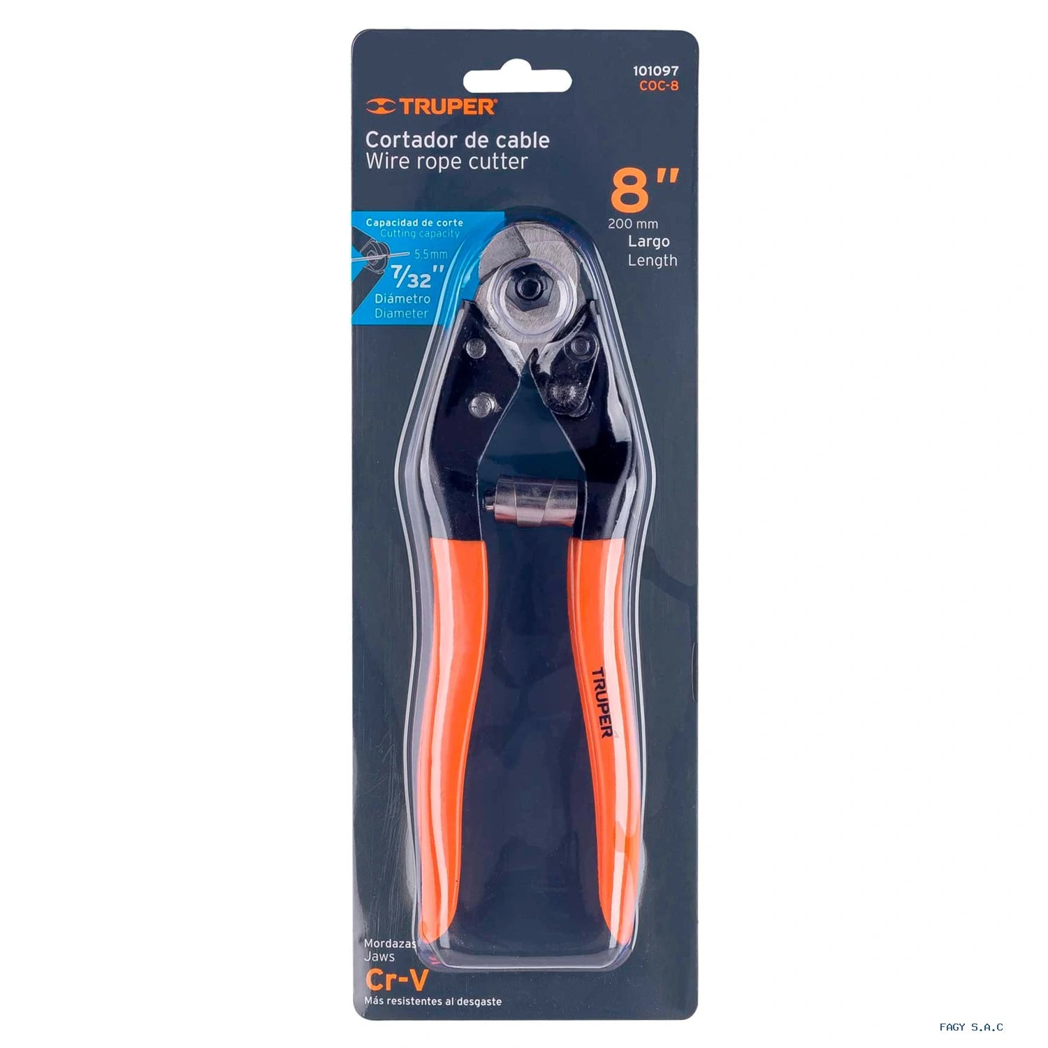 Cortador de 8″ de cable y alambre Truper 101097