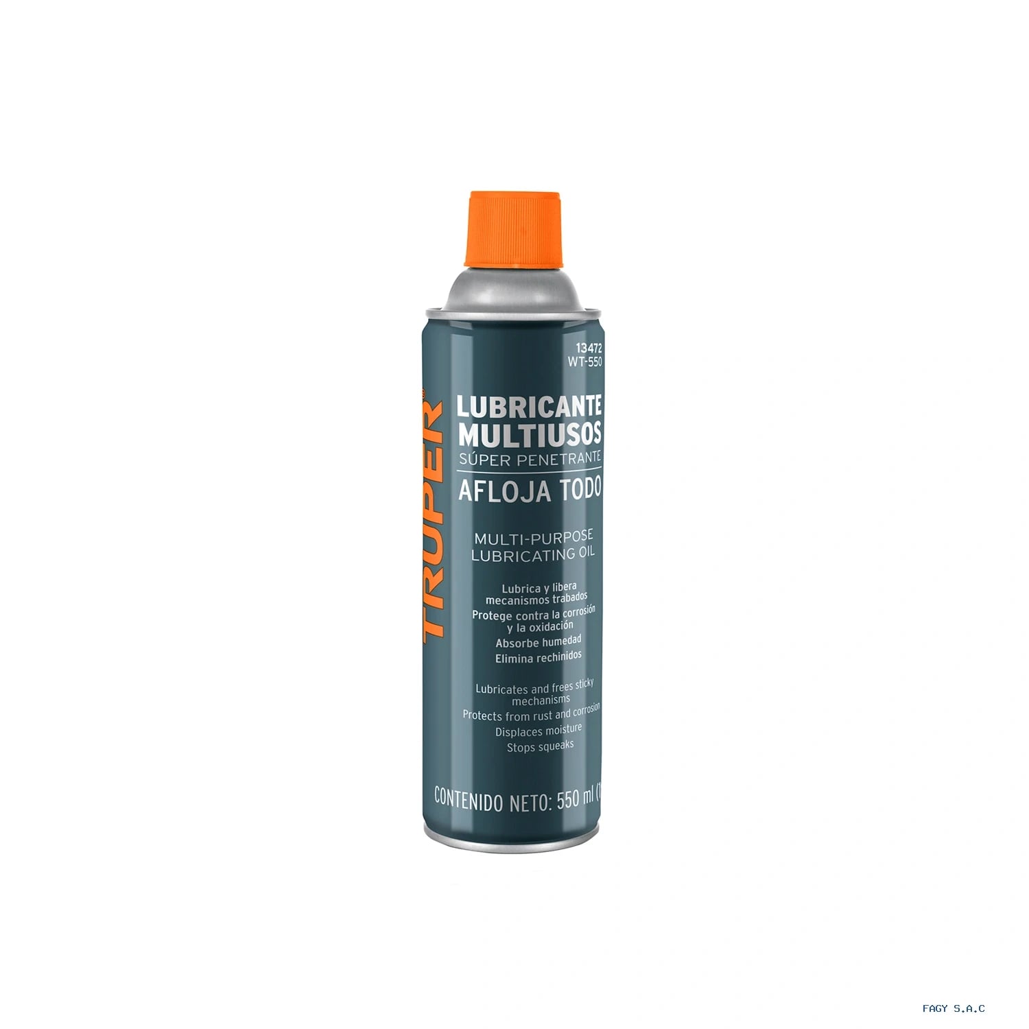 Lubricante multiusos en aerosol, 550ml (19oz), TRUPER 13472