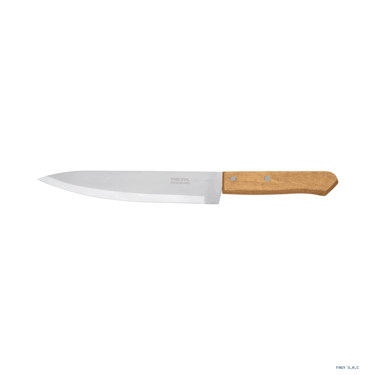 Cuchillo de chef 8 pulgadas mango de madera Pretul 23082