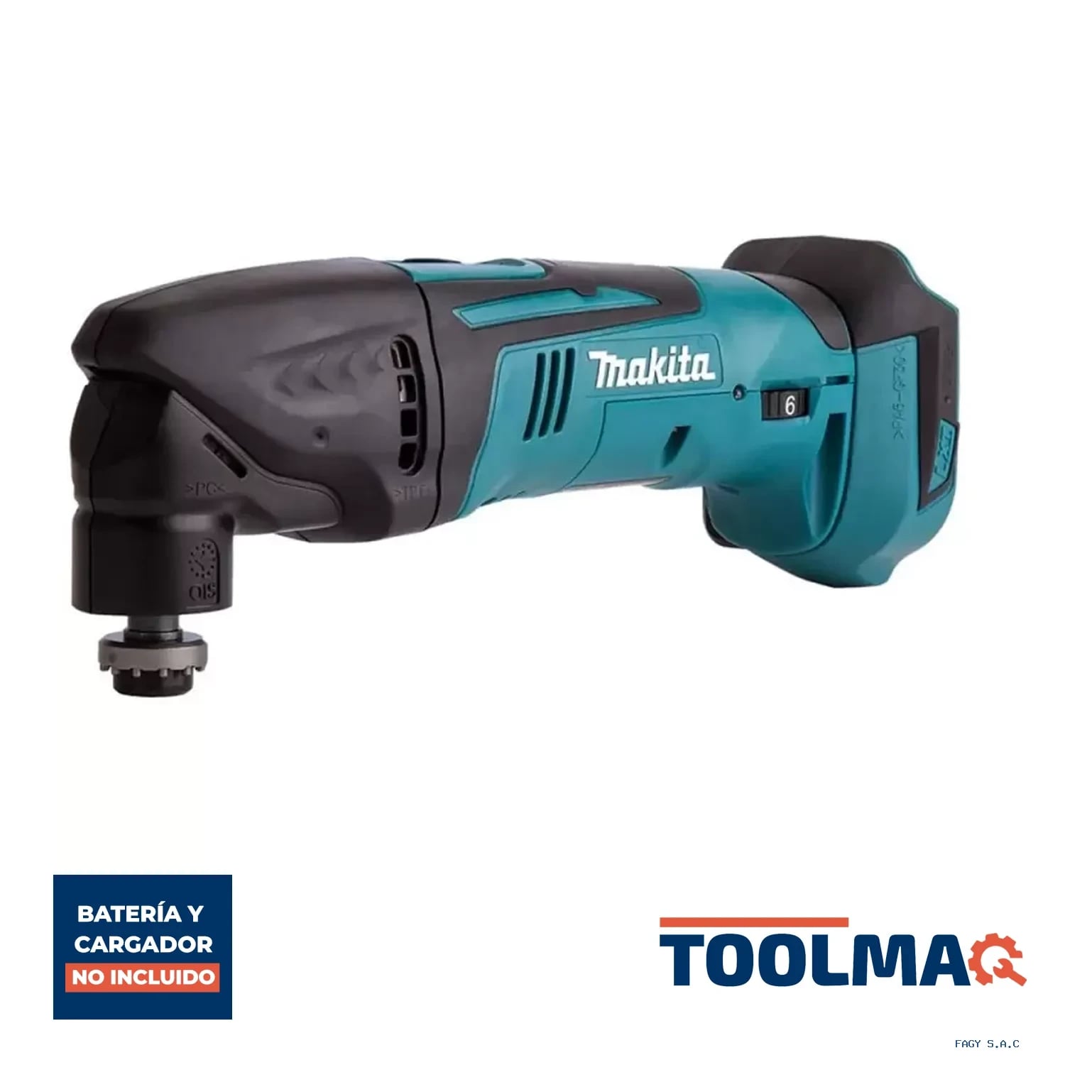 Multiherramienta LXT 18V OIS 6000 – 20000 OPM Oscilación izq/der 1.6° Sin Baterías Makita DTM50Z