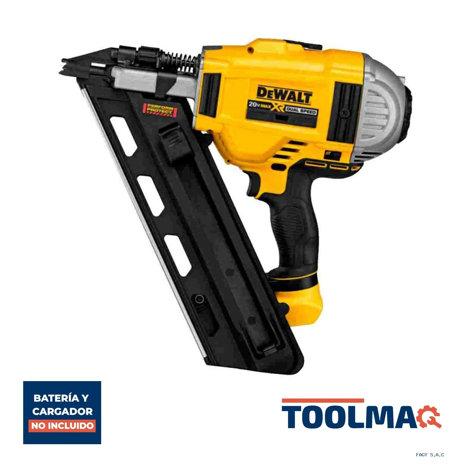Clavadora de Marcos de Papel Intercalado 20 V Xr 30° Baretool (Sin Batería/Sin Cargador) Dewalt DCN692B