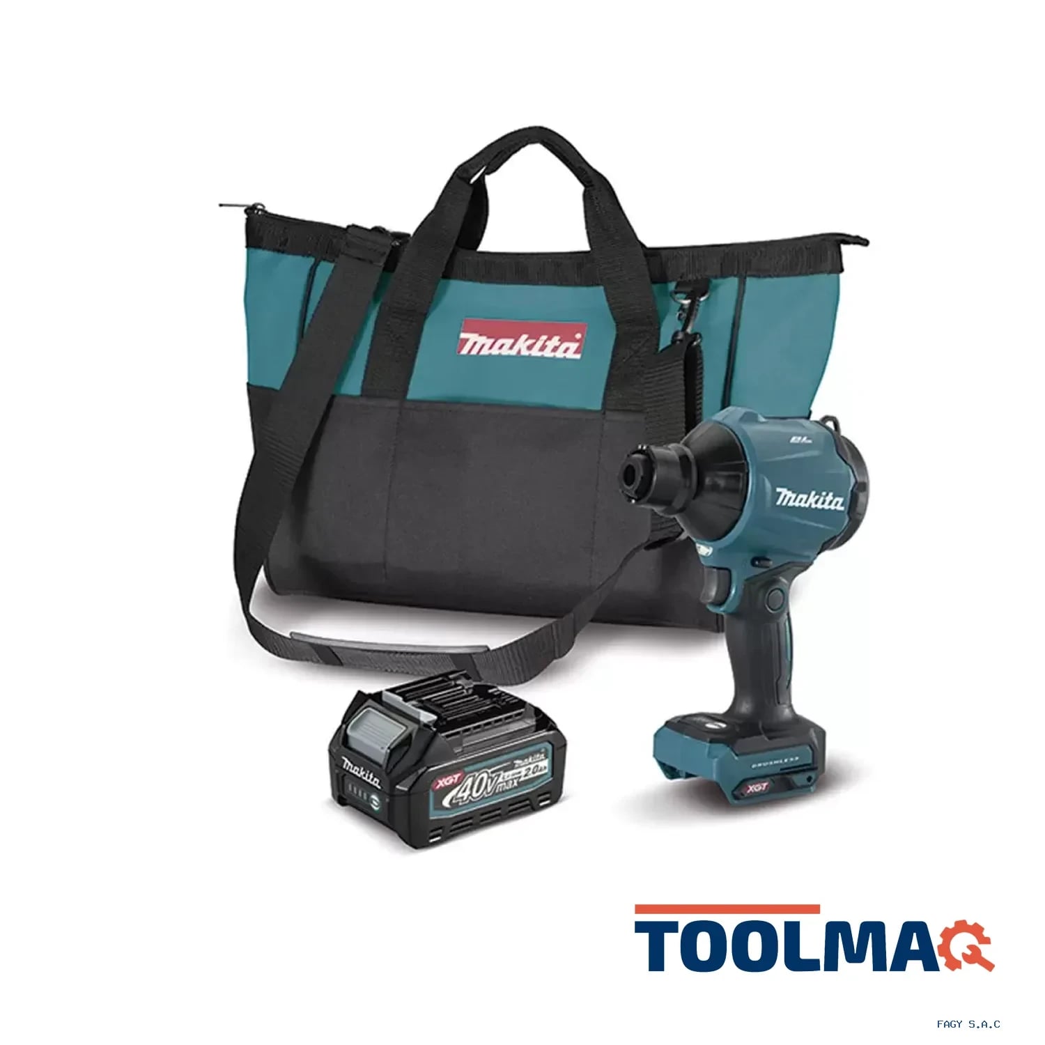 Soplador Multifuncional XGT 4 Velocidades BL (incl. Bateria + Cargador + Maletin) Makita AS001GA101