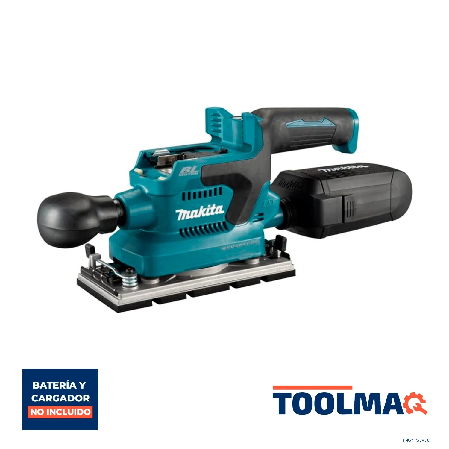 Lijadora Orbital 93 x 185 mm 18V LXT BL Baretool Makita DBO380Z