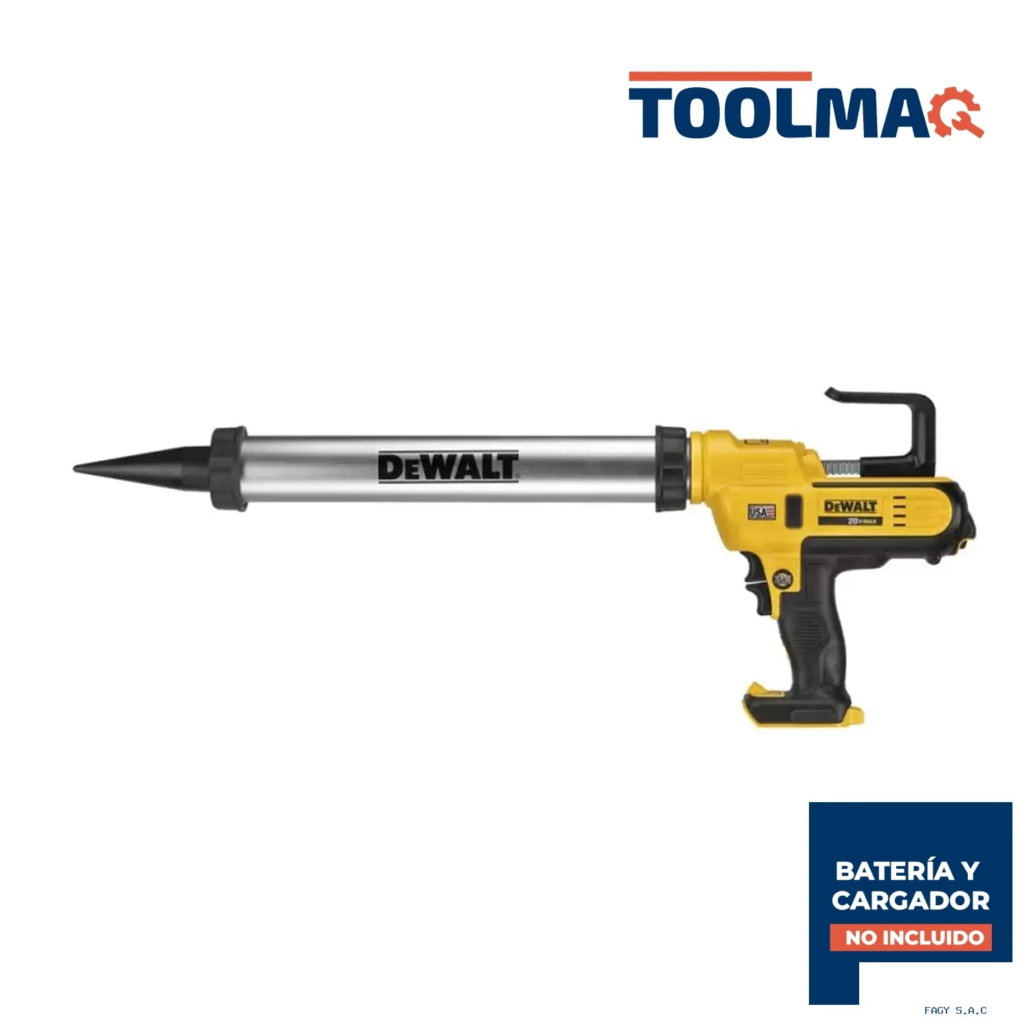 Pistola Calafateadora 20V 600 ml Baretool Dewalt DCE580B