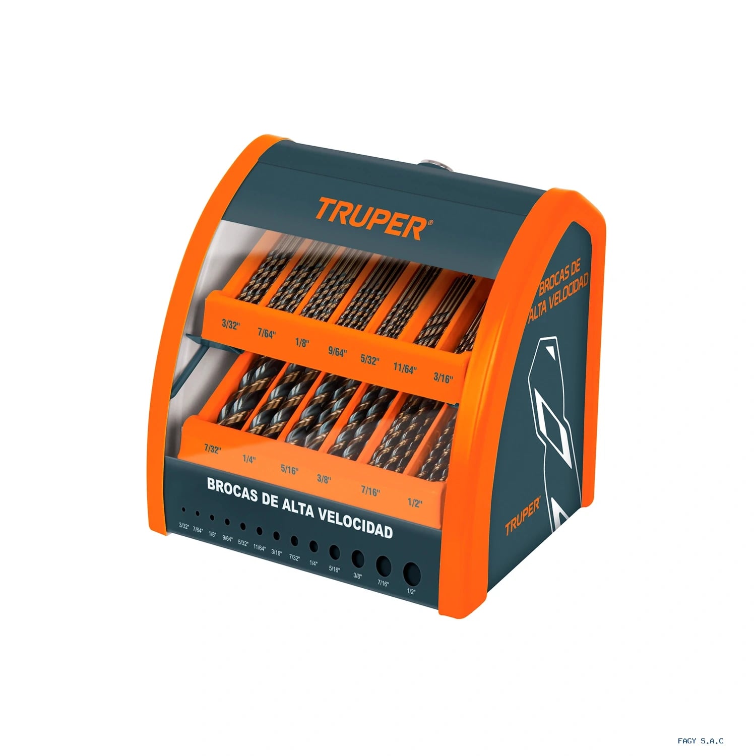 Despachador 13 compartimentos para brocas HSS con producto 55957