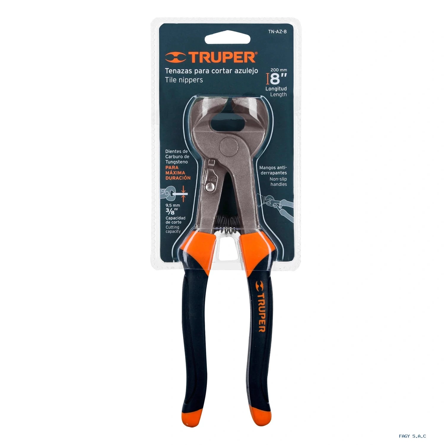 Tenaza 8″ para azulejo Truper 17382