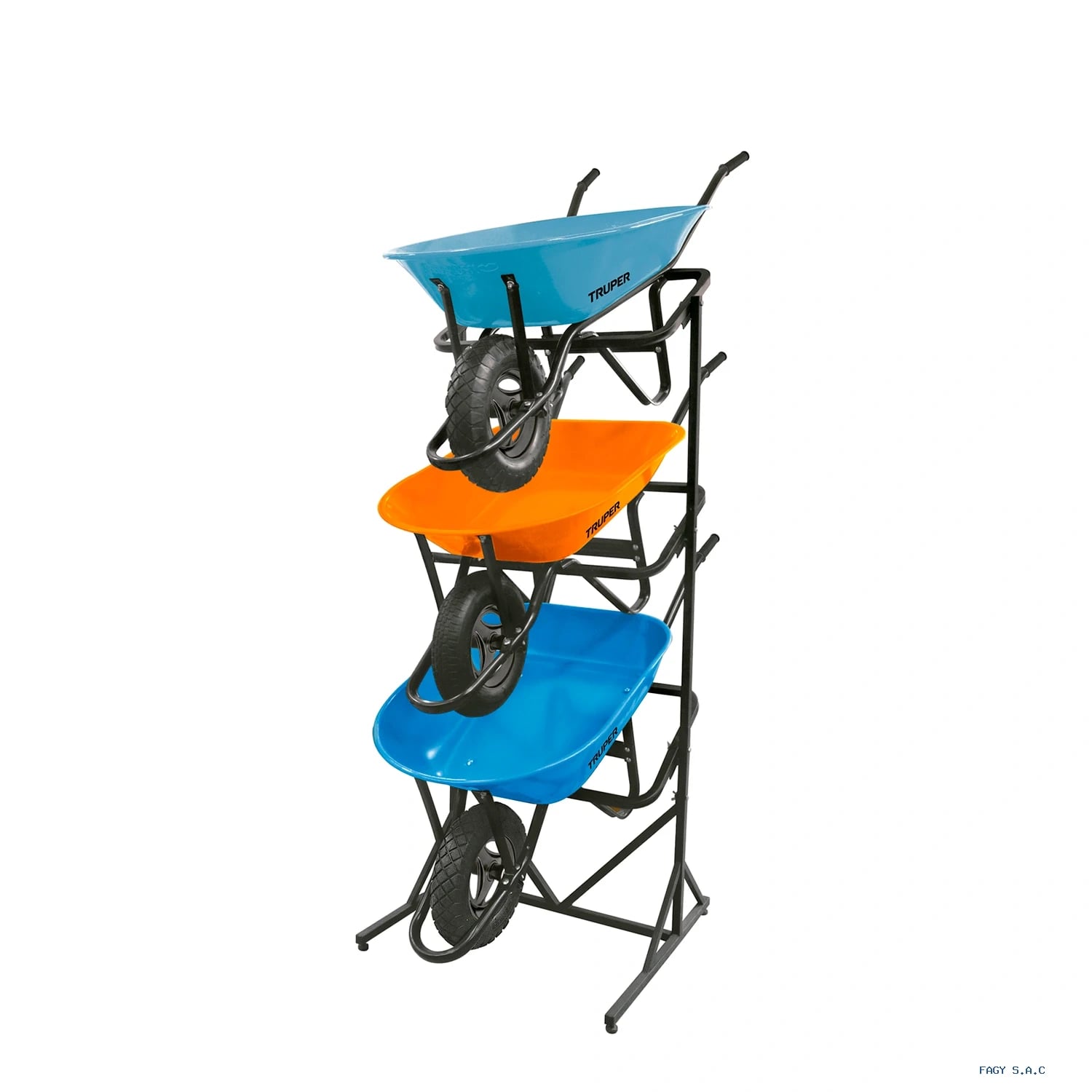 Rack para 3 carretillas estibadas Truper 50160