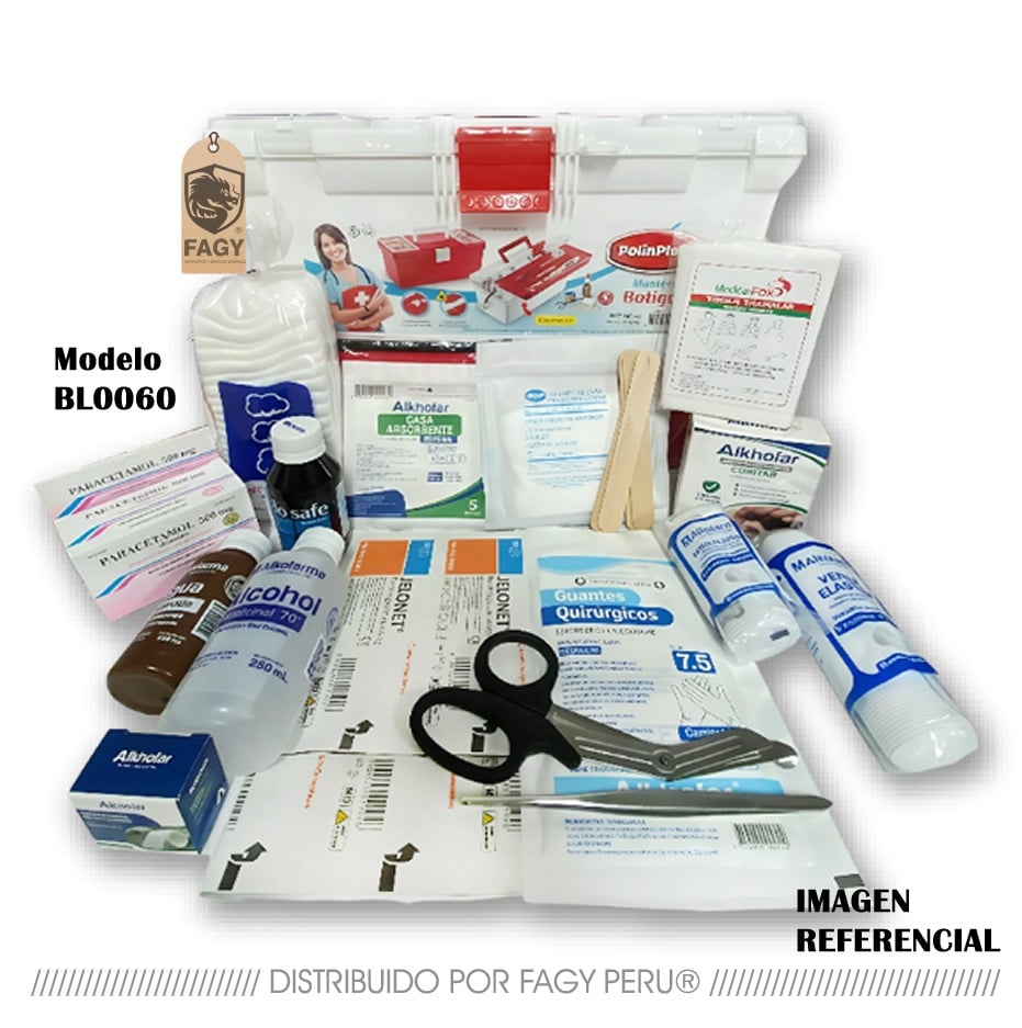 Botiquín oficina en maletín de PVC 16 BL0060