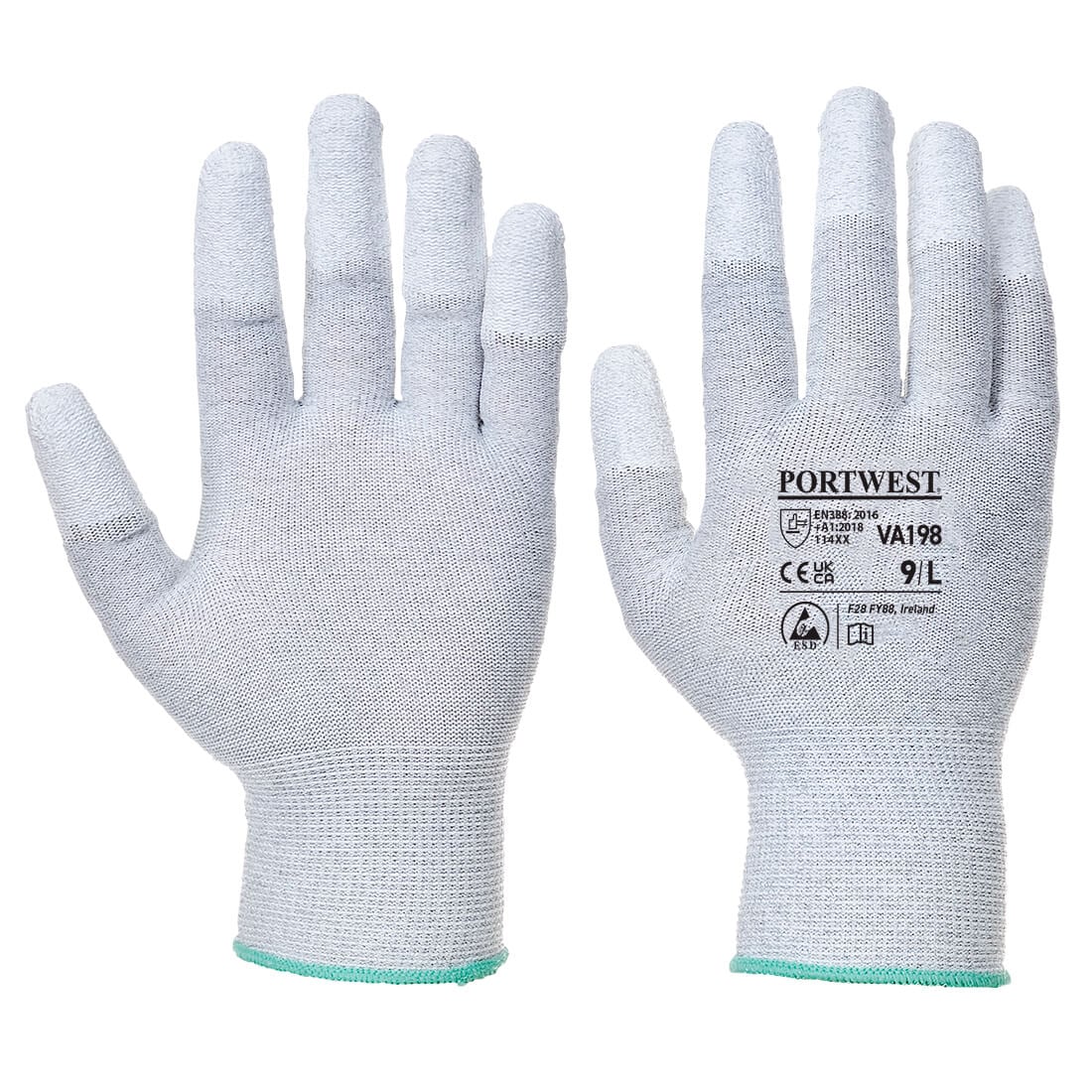 Guante antiestático Vending con las puntas cubiertas con PU VA198 - PORTWEST