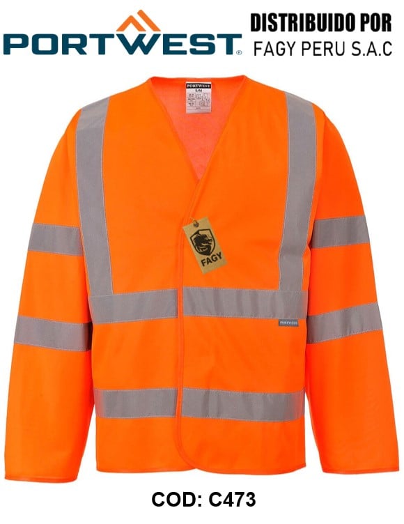 Chaqueta con tirantes y dos bandas C473