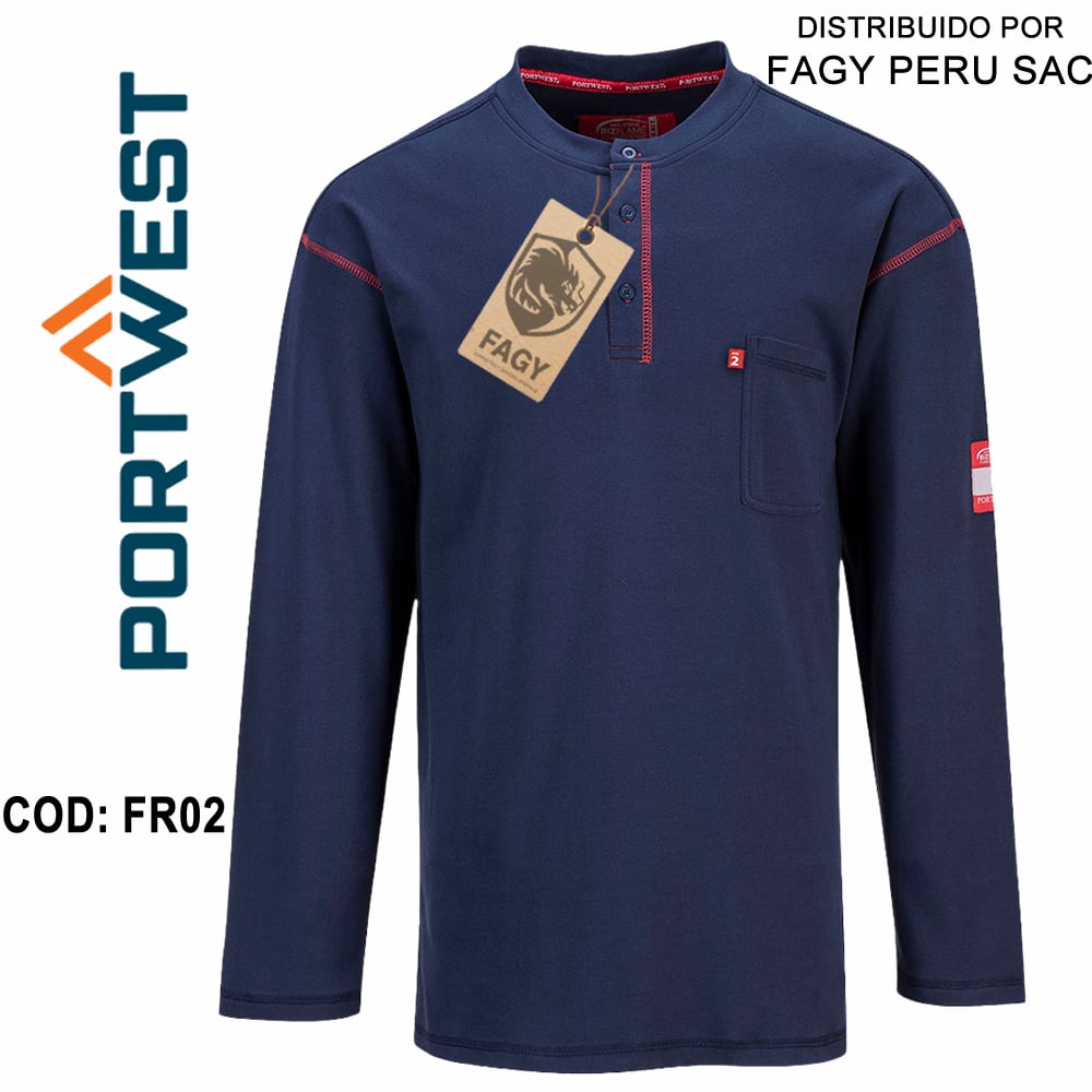 Camiseta Bizflame Henley FR02