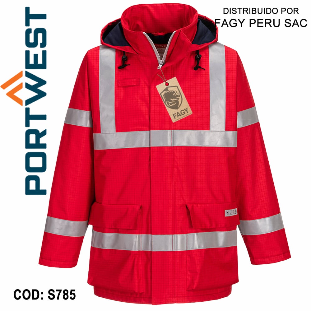 Chaqueta antiestática e ignífuga Bizflame Rain S785