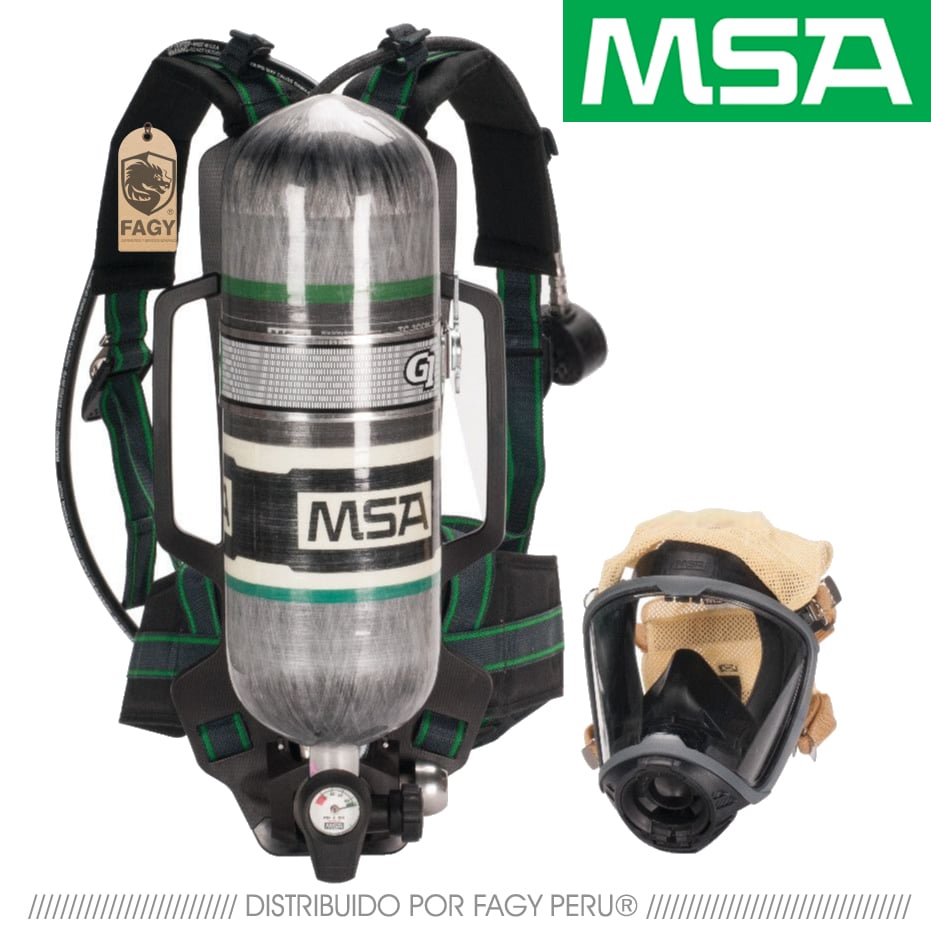 Equipo de respiración autónoma 60 minutos msa 10217600 - MSA