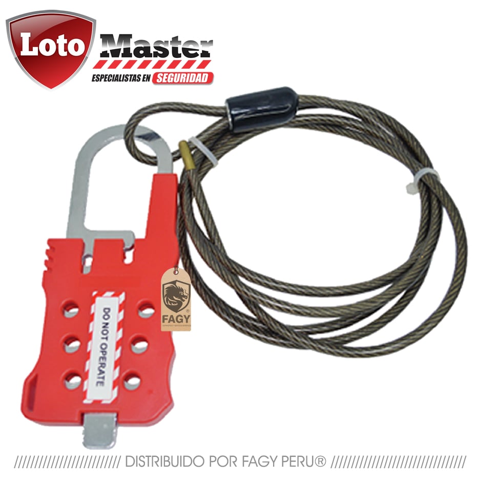 Bloqueo de cable ajustable CL00007 loto master - Loto Master