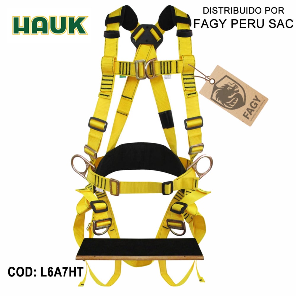 Arnes liniero con sentadera de tablilla HAUK L6A7HT - HAUK
