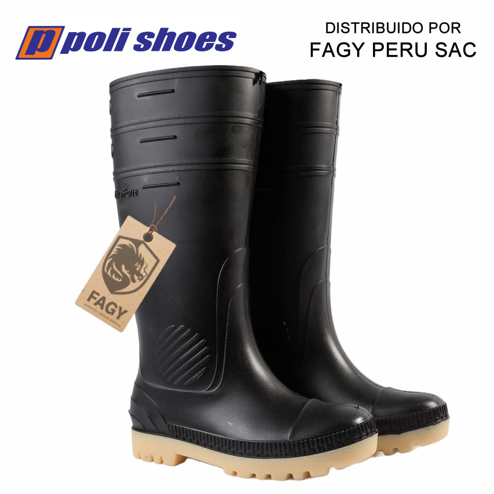 Bota De Pvc Ditta Forte Con Punta De Acero - Poli Shoes